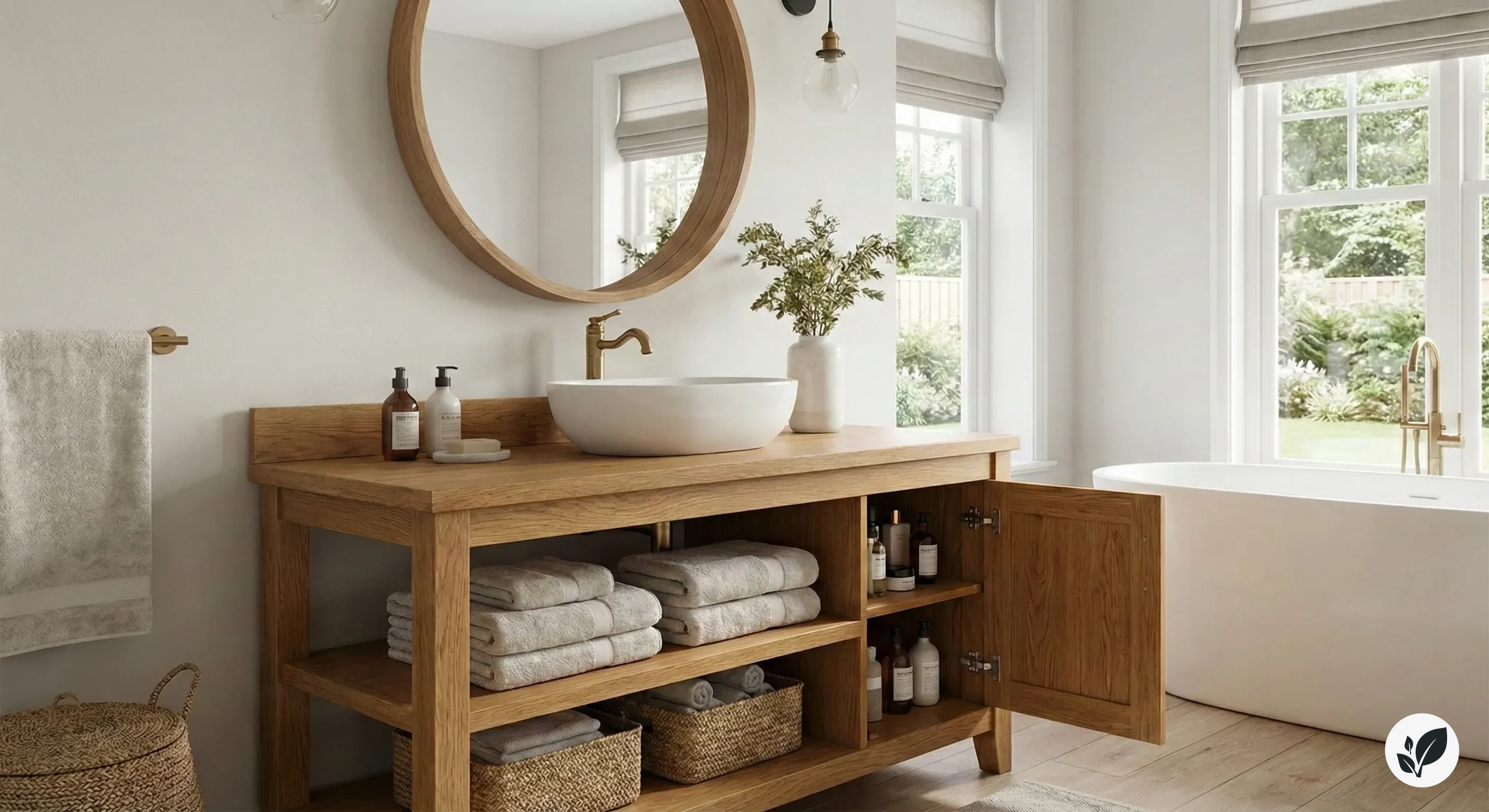 Ahşap Banyo Dolabı Şıklık ve Fonksiyonelliğin Buluştuğu Nokta